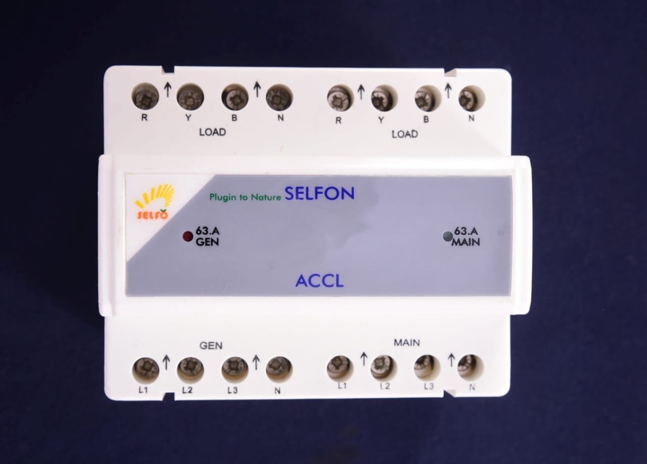 SELFO SELFON ACCL 63A Automatic Changeover with Current Limiter (ACCL)